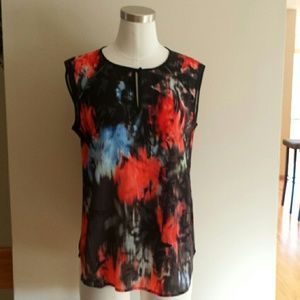 J.Crew Silk Floral Splash Top